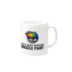 ミラクルペイント公式グッズショップのミラクルペイント（WHITE） Mug :right side of the handle