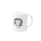 NynHKのモノクロガーベラ Mug :right side of the handle