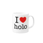 0.00%VEGAN SHOPのI LOVE HOLO（非公式） Mug :right side of the handle