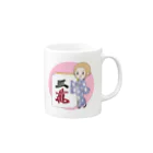 アイラブ麻雀の麻雀女子 Mug :right side of the handle