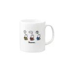 こめつぶ店の読書タイム Mug :right side of the handle