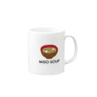 とりぷしんハウスのmiso soup Mug :right side of the handle