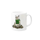 犬グッズの店しえるぶるーのマフラー犬　フレンチブルドッグ　クリーム Mug :right side of the handle