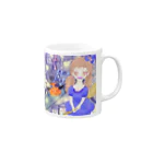 ラッキーチャームのハロウィンの魔女 Mug :right side of the handle