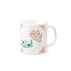 まりにゃんずのじゃれる まりにゃんず (フチあり) Mug :right side of the handle