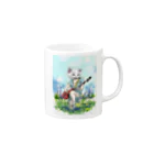 RoccomottoのCat'n'roll series#1-1 Mug :right side of the handle