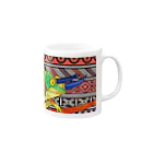 Shin's ShopのカメレオンDeアボリジニ Mug :right side of the handle