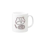 クマターンのクマタカレー ブラウン Mug :right side of the handle