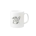 カナタ　フタバのサバトラ柄の猫 Mug :right side of the handle