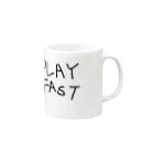 Sugarhoney.Tのplayfast Mug :right side of the handle