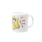 ぽとすたんぷの#ネコになりたいペンギン Mug :right side of the handle