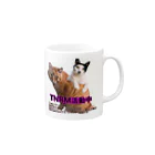 Dede's Furriendsのさくら猫チャンミーとココロ Mug :right side of the handle