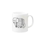 あざらしの樽犬のココちゃん Mug :right side of the handle