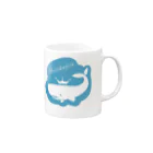 シロクジラのお店のシロクジラ Mug :right side of the handle