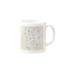mimi and memeの９月の花柄 Mug :right side of the handle