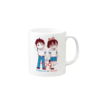 超水道の人間以下＆女神 Mug :right side of the handle