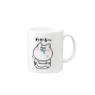 よだれぬこのあいづちぬこ Mug :right side of the handle