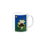 板絵師へしの星降る夜に Mug :right side of the handle