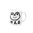 chicodeza by suzuriのかえるの線画 Mug :right side of the handle