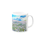 デザイナーリトマム⭐のおみせのNemophila by Little Mom Mug :right side of the handle