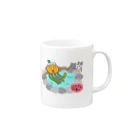 いよかん shopの温泉いよかん星人 Mug :right side of the handle