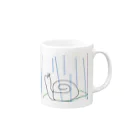 なまちの雨を感じるカタツムリ Mug :right side of the handle