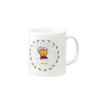 ジルトチッチのデザインボックスの怪しいにおいがすると勘ぐるクレコちゃん Mug :right side of the handle