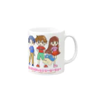 めいぷるはあとのみんなと楽しい！ヒーローショーグッズ Mug :right side of the handle