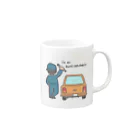 絵心屋空間のI'm an auto mechanic Mug :right side of the handle