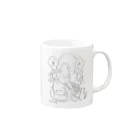 mmngのおでかけ Mug :right side of the handle