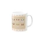 ゆいたっく／犬イラストのJack Russell Terrier Mug :right side of the handle