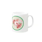 Rabbitflowerの♥らびこ♥クリスマスデザイン Mug :right side of the handle