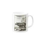 博物雑貨 金烏のル·ライノセラス（犀・サイ） - Getty Search Gateway Mug :right side of the handle