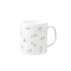 ぴすぴすのいっぱいアザラシ モノ Mug :right side of the handle