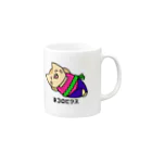 バナナ家のネコロビクス（ほんわか） Mug :right side of the handle