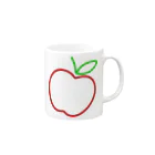 DRIPPEDのAPPLE-りんご- Mug :right side of the handle