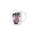 あやしいおばさん くろまめさんの○ュアアルコール（ク○イナー） Mug :right side of the handle