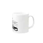 アダメロショップの「春はあげぽよ」のマグカップ Mug :right side of the handle