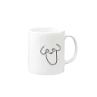 たらのちんちん犬 Mug :right side of the handle