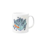 ニーニーショプの100人のっても大丈夫 Mug :right side of the handle