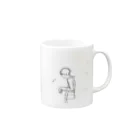 1/6 Noisy Thirsty Satelliteのだるい青年 Mug :right side of the handle