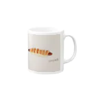 illustratorSHUKOのソーセージロール Mug :right side of the handle