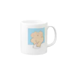 MKQCの粘土をこねるねこ Mug :right side of the handle