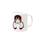 くろのおさげがーる Mug :right side of the handle