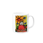 megu2525のHIROSHIの赤富士 Mug :right side of the handle