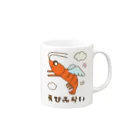 ほわほわしょっぷのえびふらい Mug :right side of the handle