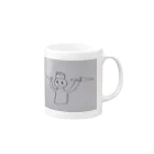 キタハラのお店のコック君 Mug :right side of the handle