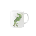 植物の絵師「洋子」の店の梅花空木 Mug :right side of the handle