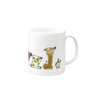 ピーマンタロスケ のWelcom_Animals Mug :right side of the handle