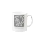 chiho_seal_shopのワモン アザラシ 柄 グレー Ringed seal pattern gray Mug :right side of the handle